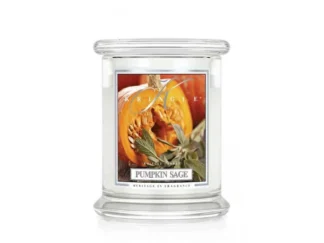 Kringle Candle Pumpkin Sage vonná sviečka stredná 2-knôtová (411 g)