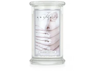 Kringle Candle Warm Cotton vonná sviečka veľká 2-knôtová (624 g)