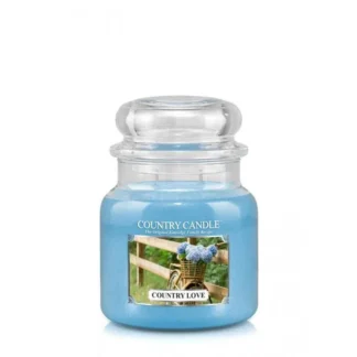 Country Candle Country Love vonná sviečka stredná 2-knôtová (453 g)