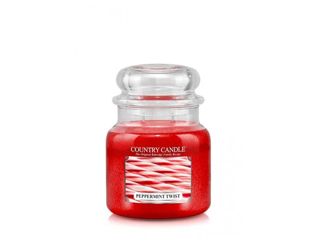 Country Candle Peppermint Twist vonná sviečka stredná 2-knôtová (453 g)