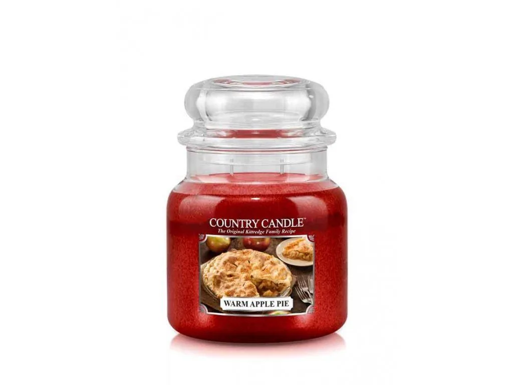Country Candle Warm Apple Pie vonná sviečka stredná 2-knôtová (453 g)