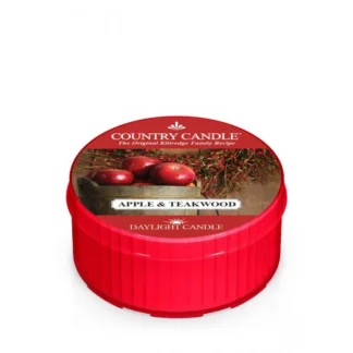 Country Candle Apple & Teakwood vonná sviečka (35 g)