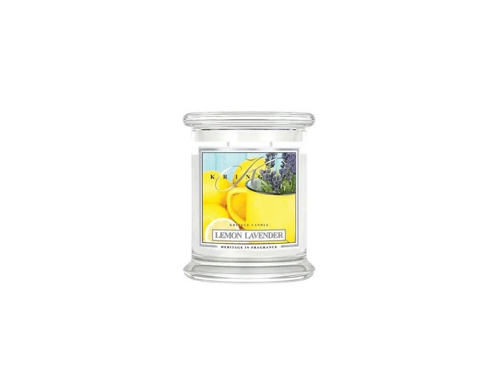 Kringle Candle Lemon Lavender vonná sviečka stredná 2-knôtová (411 g)