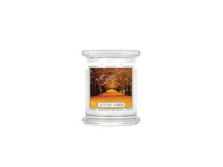 Kringle Candle Autumn Amber vonná sviečka stredná 2-knôtová (411 g)