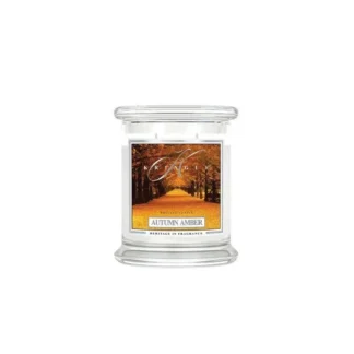 Kringle Candle Autumn Amber vonná sviečka stredná 2-knôtová (411 g)