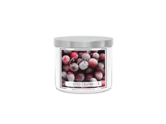 Kringle Candle TUMBLER Frosted Cranberry vonná sviečka stredná 2-knôtová (411 g)