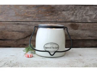MILKHOUSE CANDLE Peppermint Pine Needle vonná sviečka BUTTER JAR 2-knôtová (454 g)