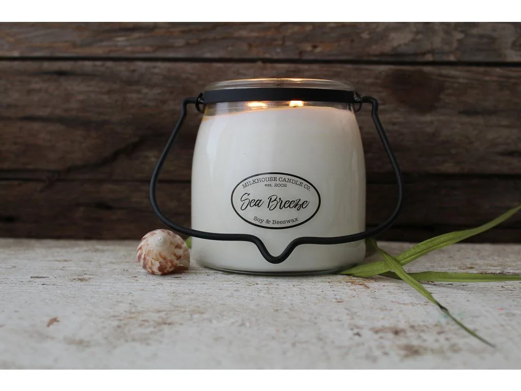 MILKHOUSE CANDLE Sea Breeze vonná sviečka BUTTER JAR 2-knôtová (454 g)