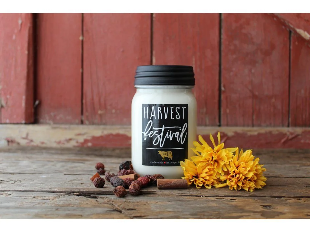 MILKHOUSE CANDLE Harvest Festival vonná sviečka Farmhouse Jar (368 g)