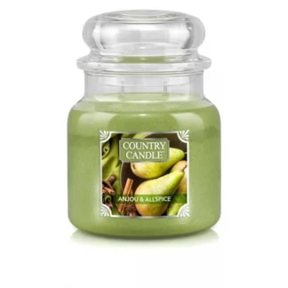 Country Candle Anjou & Allspice vonná sviečka stredná 2-knôtová (453 g)