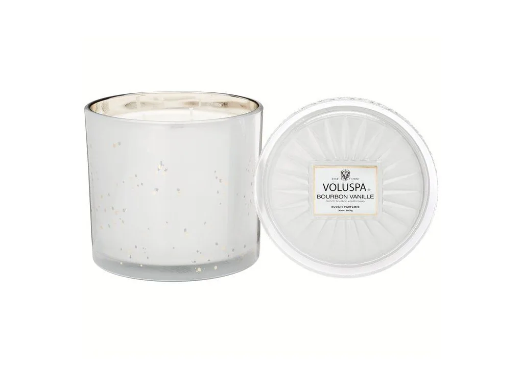 Voluspa Vermeil Bourbon Vanille 36 oz Grande Maison Candle w/ Lid