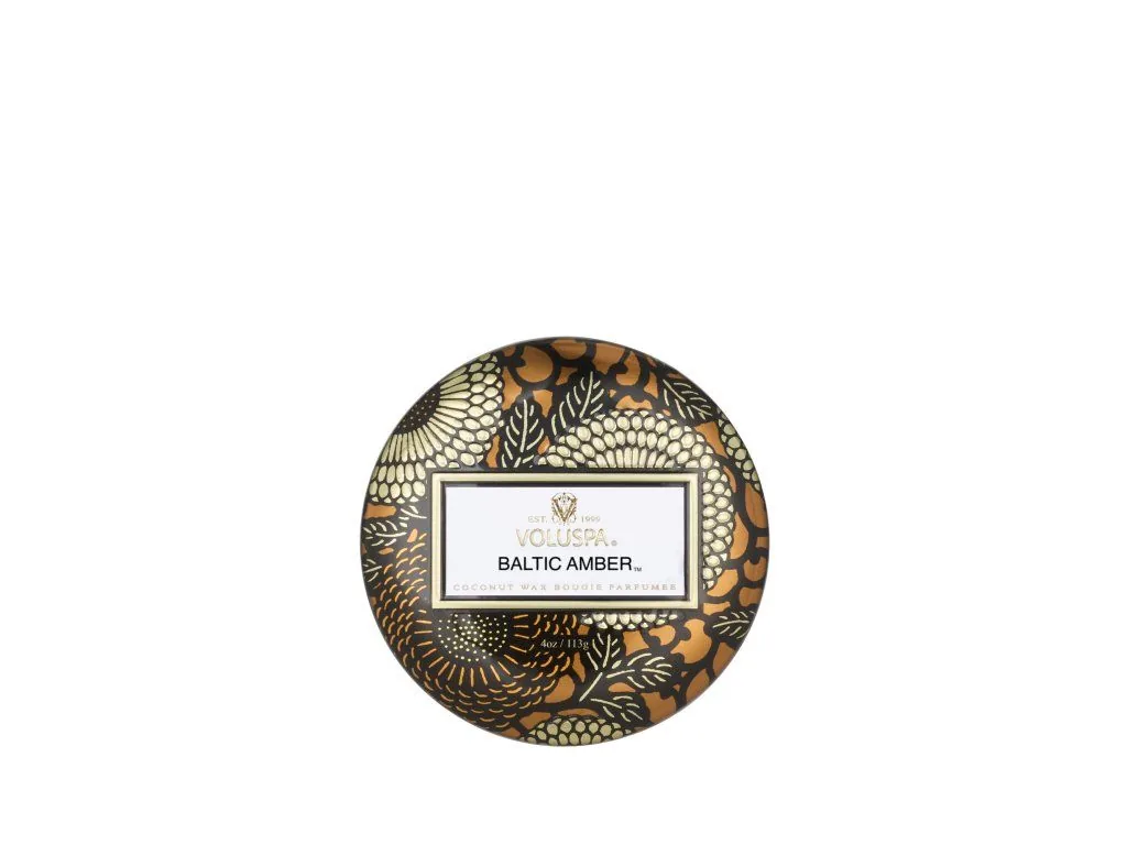 Voluspa Japonica Baltic Amber Mini Tin vonná sviečka 113g