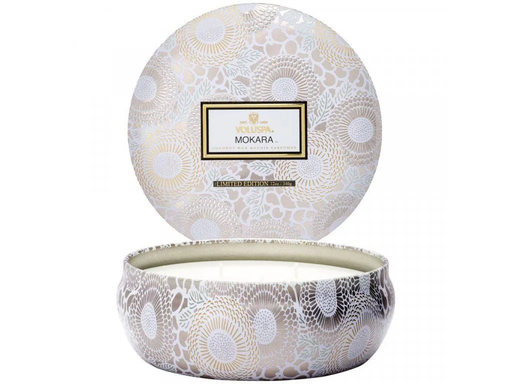 Voluspa Japonica Mokara 3 Wick Tin vonná sviečka 340g