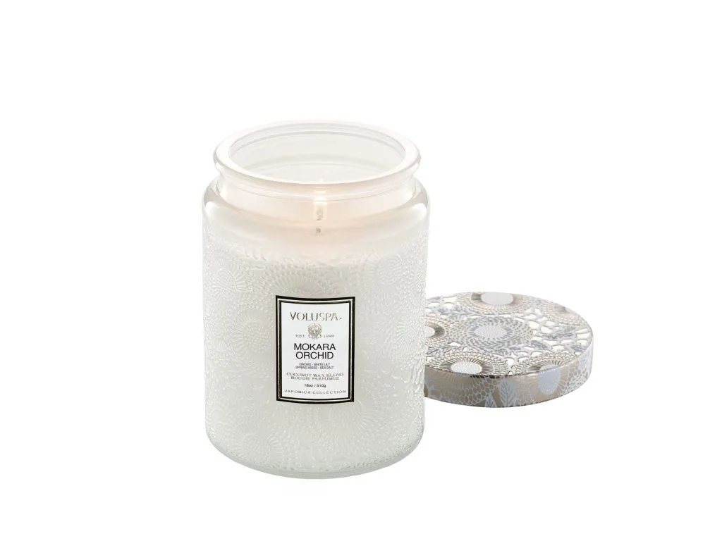 Voluspa Japonica Mokara Orchid Large Jar vonná sviečka (18oz / 510g) – Obrázok 2