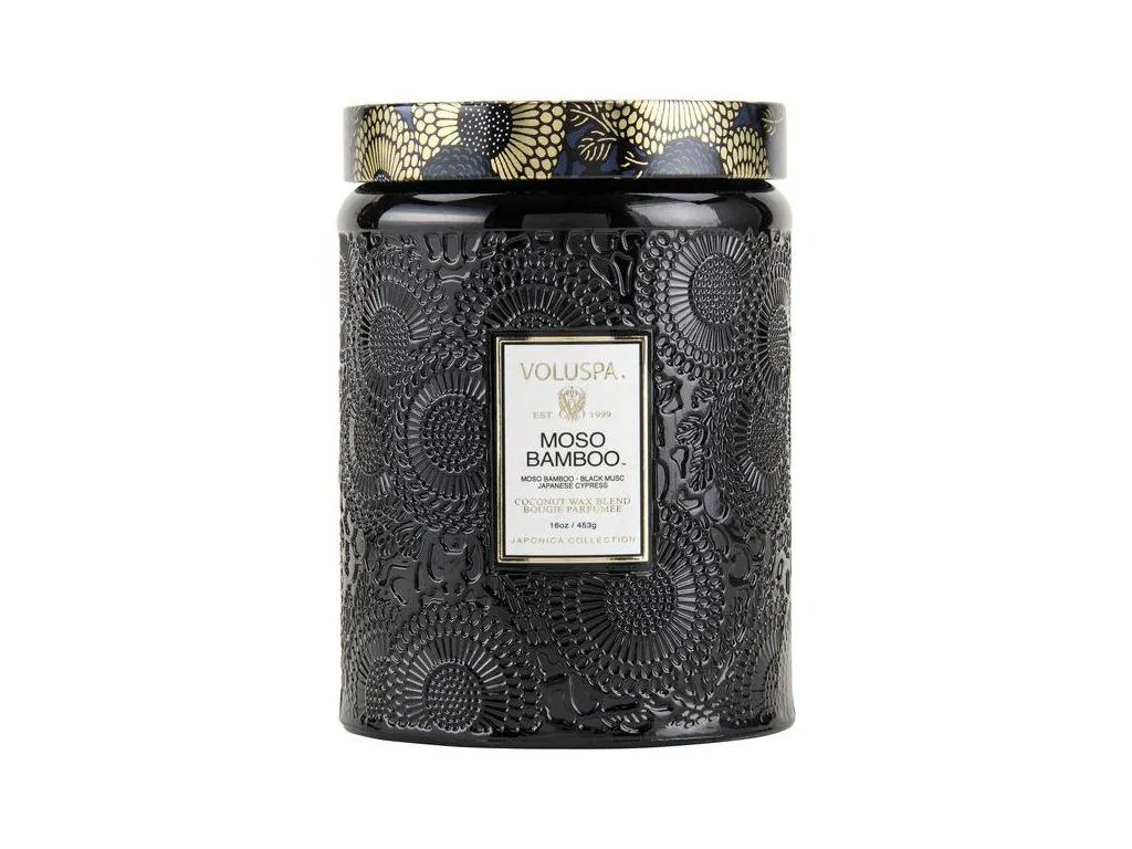 Voluspa Japonica Moso Bamboo Large Jar veľká sviečka (18oz / 510g)