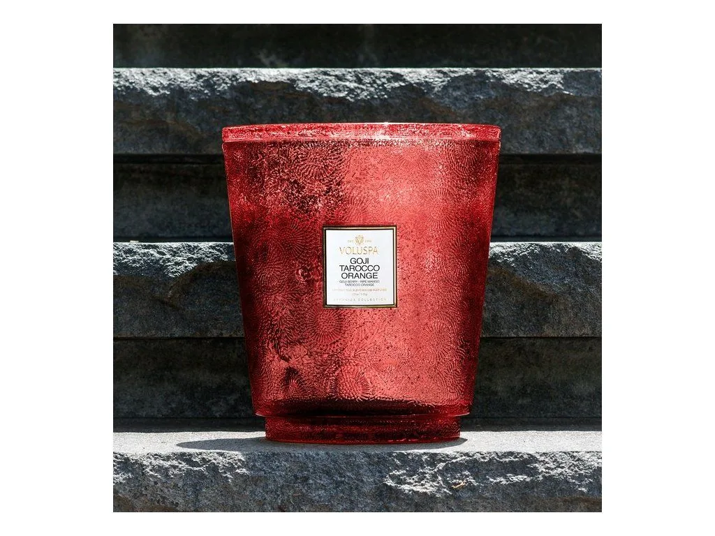 Voluspa Japonica GOJI TAROCCO ORANGE Hearth vonná sviečka 3,5kg – Obrázok 2