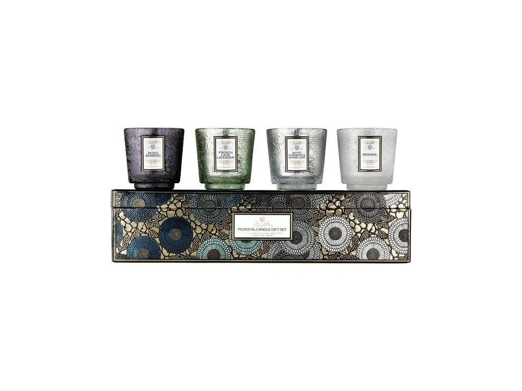 Voluspa Japonica Cool Tones Gift Set - darčekový set sviečok 4x 72g