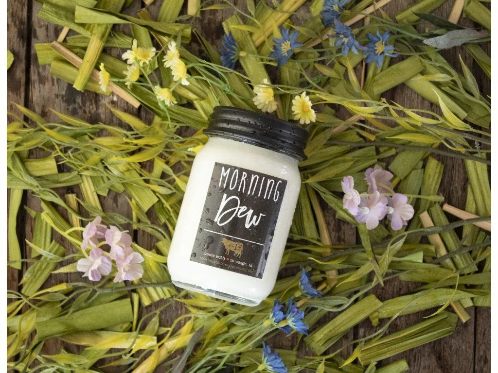 MILKHOUSE CANDLE Morning Dew vonná sviečka Farmhouse Jar (368 g)