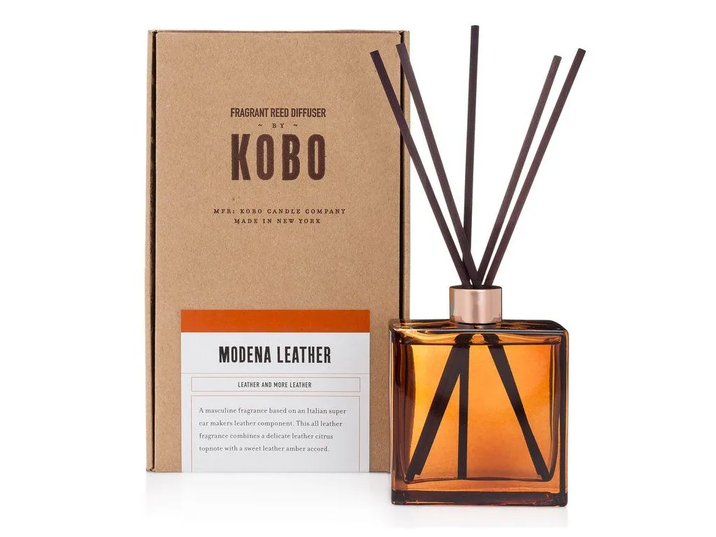 KOBO Woodblock Modena Leather difúzor (9oz / 266 ml)