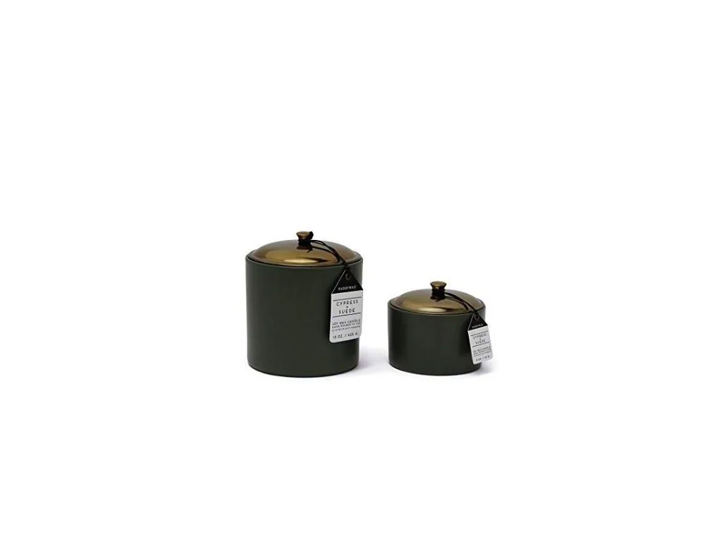 Paddywax HYGGE CYPRESS + SUEDE 3-knôtová vonná sviečka (15oz / 425g) – Obrázok 2
