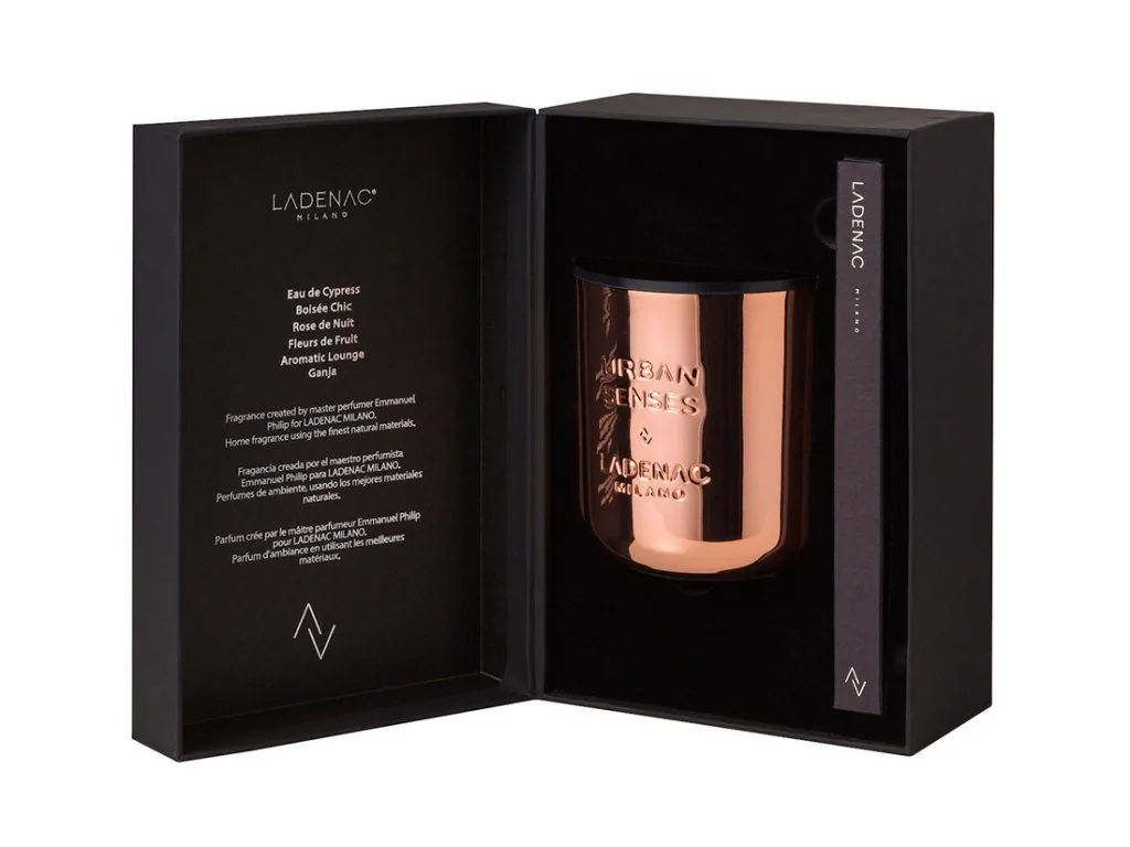LADENAC Urban Senses Rose de Nuit vonná sviečka (500 g) v darčekovom balení