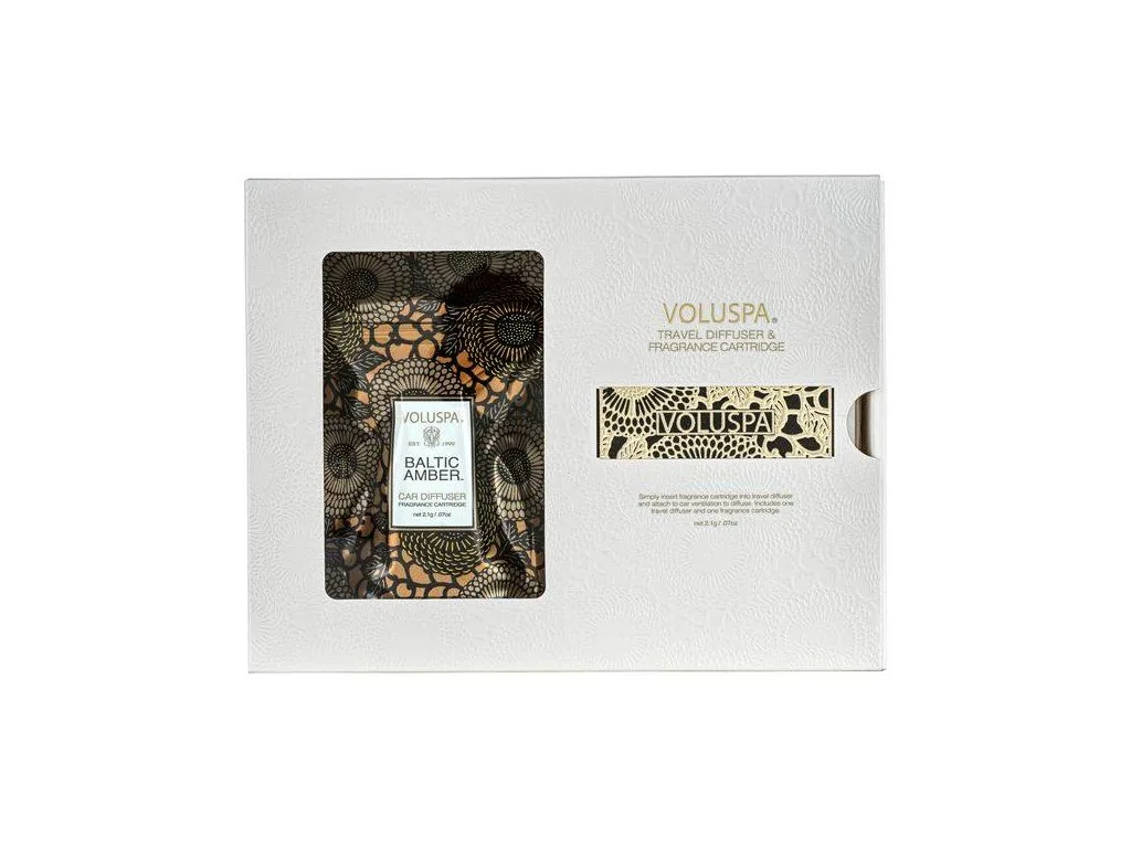 Voluspa Travel Diffuser Baltic Amber - vôňa do auta – Obrázok 2