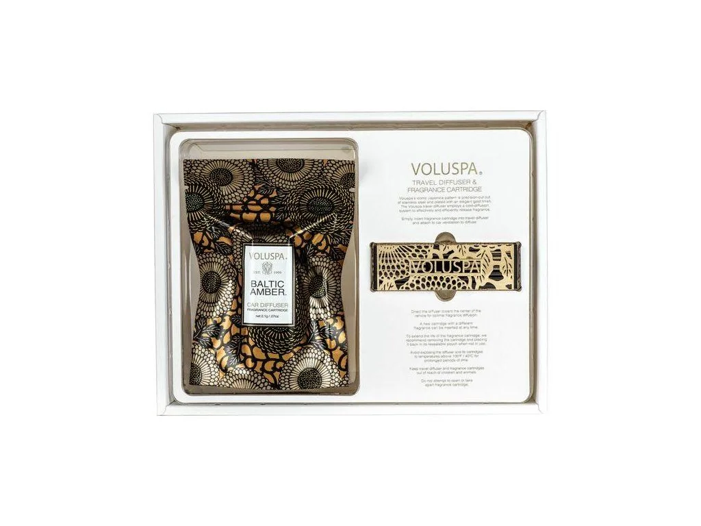 Voluspa Travel Diffuser Baltic Amber - vôňa do auta