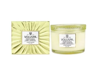 Voluspa Vermeil Peruvian Lime Jardin vonná sviečka v darčekovom balení (11oz / 312g)