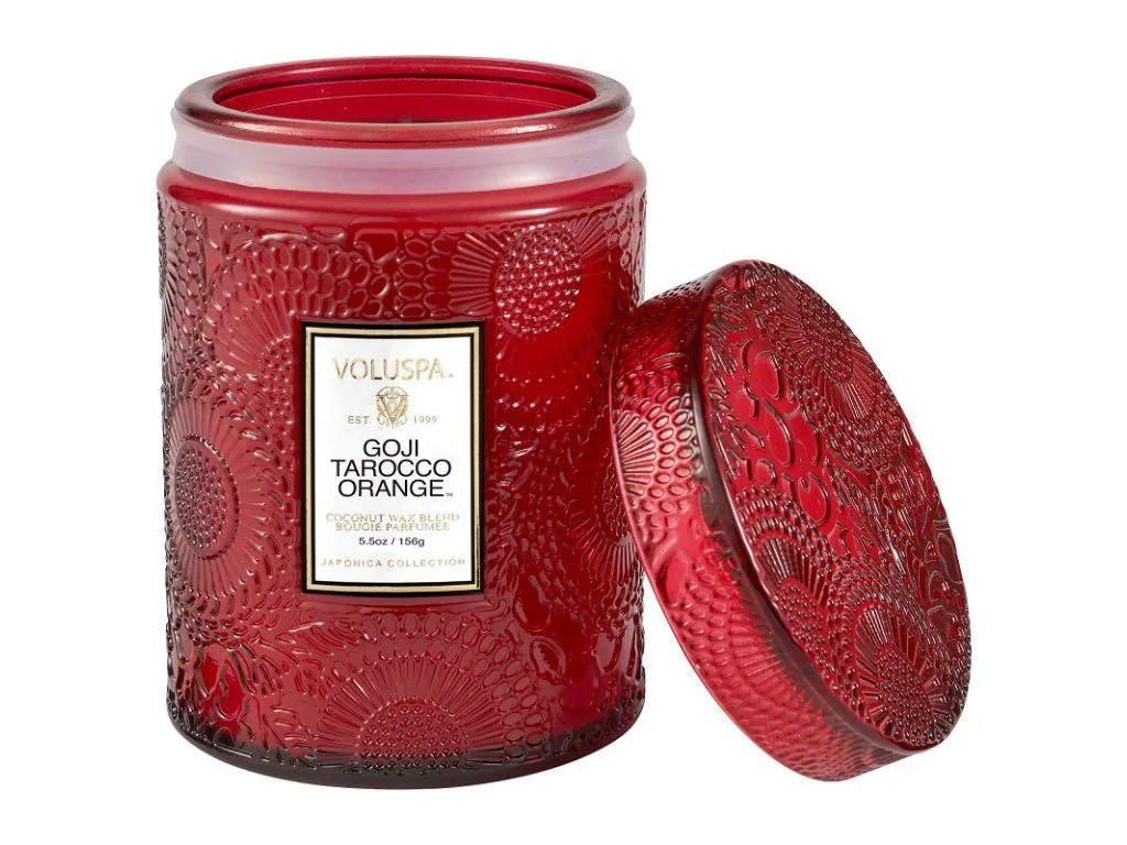 Voluspa Japonica Goji Tarocco Orange Small Jar vonná sviečka (5.5oz / 156g) – Obrázok 2