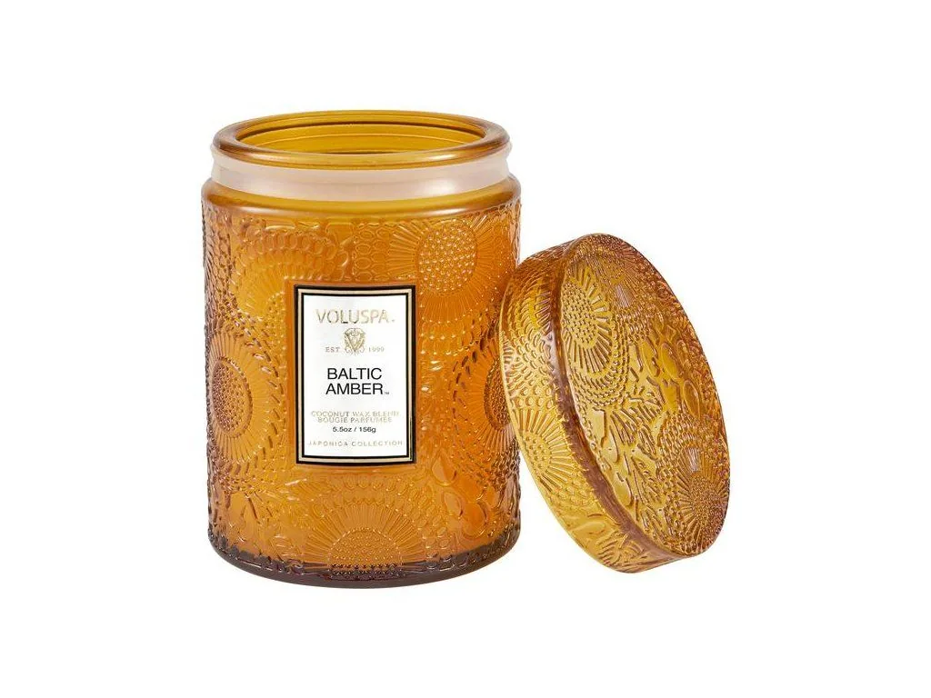 Voluspa Japonica Baltic Amber Small Jar vonná sviečka (5.5oz / 156g) – Obrázok 2