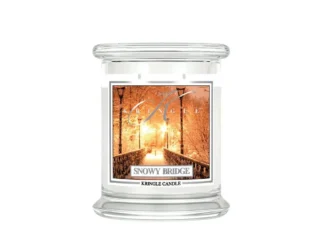 Kringle Candle Snowy Bridge vonná sviečka stredná 2-knôtová (411 g)