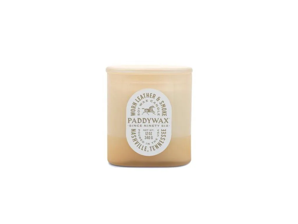 Paddywax Vista Worn Leather & Smoke vonná sviečka 340 g