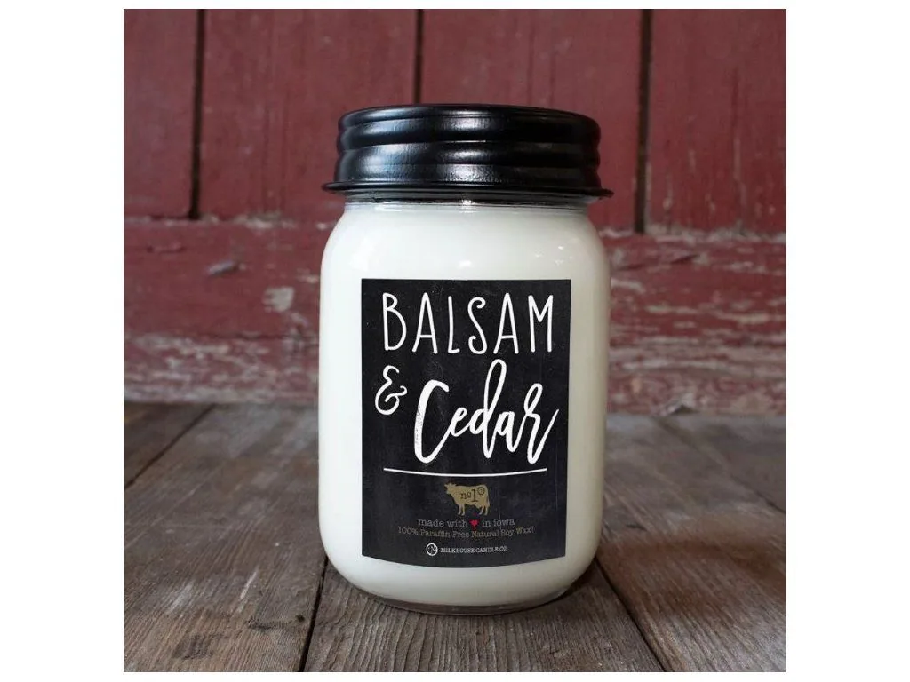 MILKHOUSE CANDLE Balsam Cedar vonná sviečka Farmhouse Jar (368 g)