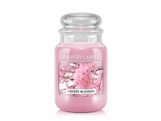 Country Candle Cherry Blossom vonná sviečka veľká 2-knôtová (652 g) ZAFARBENÝ VOSK