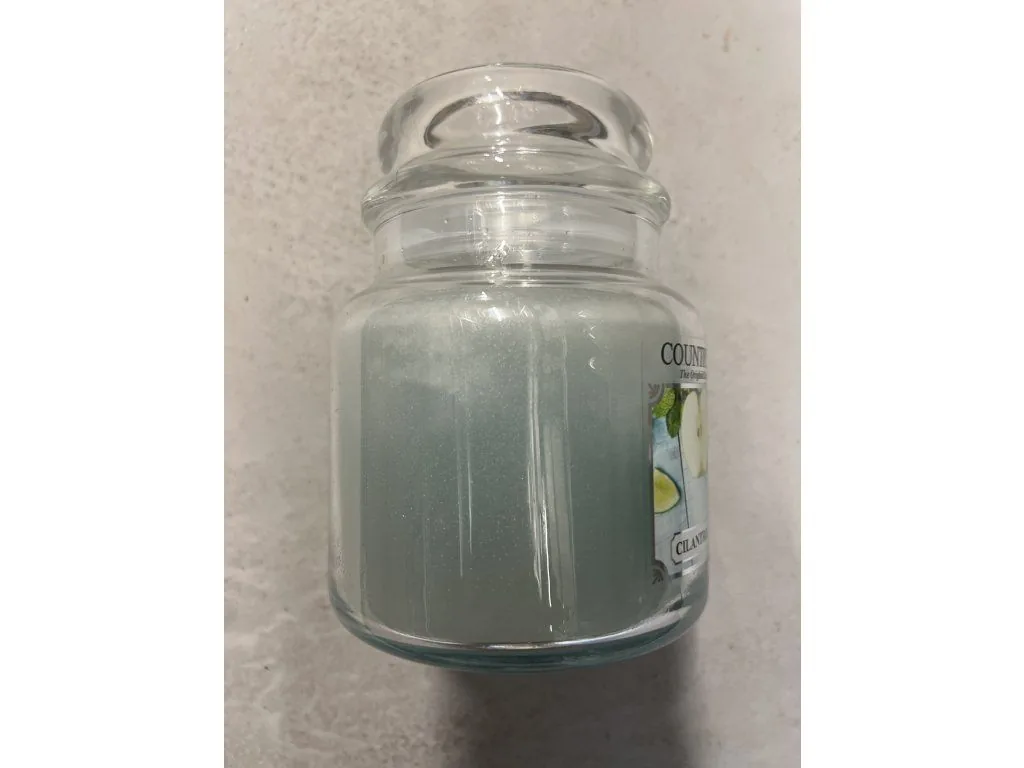 Country Candle Cilantro, Apple & Lime vonná sviečka stredná 2-knôtová (453 g) ZAFARBENÝ VOSK – Obrázok 2