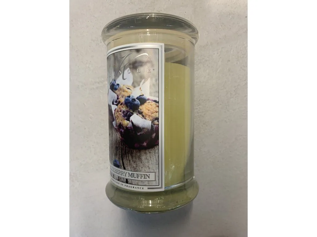 Kringle Candle BLUEBERRY MUFFIN vonná sviečka veľká 2-knôtová (624 g) ZAFARBENÝ VOSK – Obrázok 2