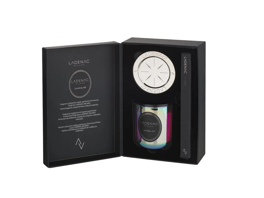 LADENAC Urban Senses Caviar Lime vonná sviečka (200 g) v darčekovom balení – Obrázok 2