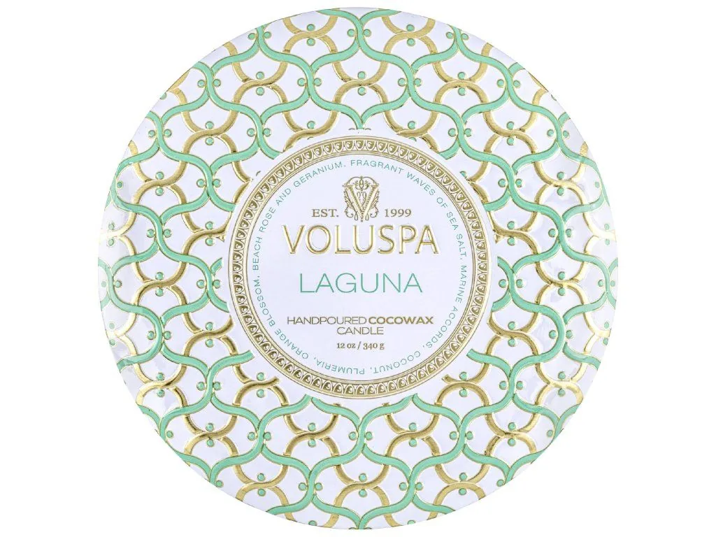 Voluspa Maison Blanc Laguna 3 Wick Tin vonná sviečka 340g