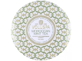 Voluspa Maison Blanc Moroccan Mint 3 Wick Tin vonná sviečka 340g