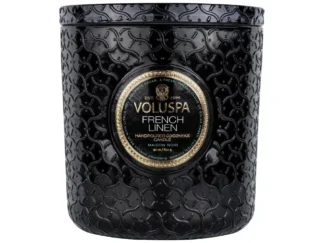 Voluspa Maison Noir French Linen Luxe vonná sviečka 853g