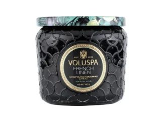 Voluspa Maison Noir French Linen Petite vonná sviečka 128g