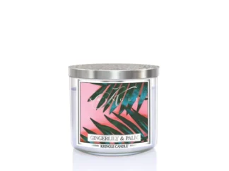 Kringle Candle TUMBLER Gingerlily & Palm 3-knôtová vonná sviečka 411g
