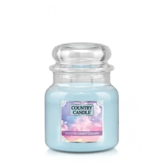 Country Candle Cotton Candy Clouds vonná sviečka stredná 2-knôtová (453 g)
