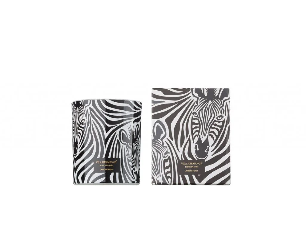 Vila Hermanos Jungletopia Zebra Jungletopia vonná sviečka 200g