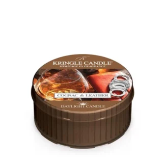 Kringle Candle Cognac & Leather vonná sviečka (42 g)