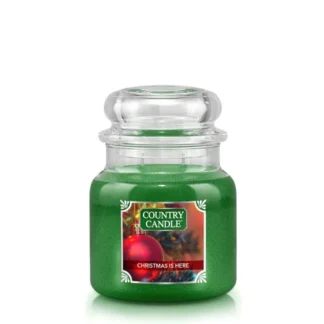 Country Candle Christmas is Here vonná sviečka stredná 2-knôtová (453 g)
