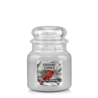 Country Candle First Fallen Snow vonná sviečka stredná 2-knôtová (453 g)