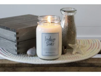 MILKHOUSE CANDLE Indigo Seas vonná sviečka Farmhouse Jar (368 g)