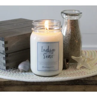 MILKHOUSE CANDLE Indigo Seas vonná sviečka Farmhouse Jar (368 g)