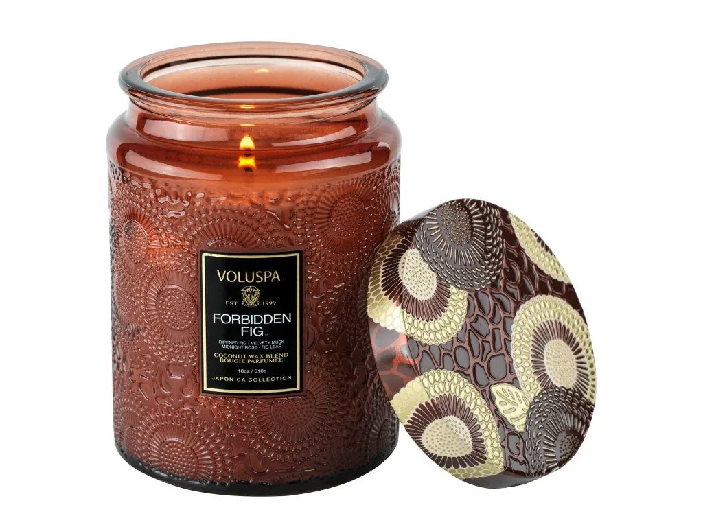 Voluspa Japonica Forbidden Fig Large Jar veľká sviečka (18oz / 510g) – Obrázok 2